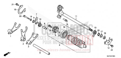 GEARSHIFT DRUM (CTX700A) CTX700AE de 2014